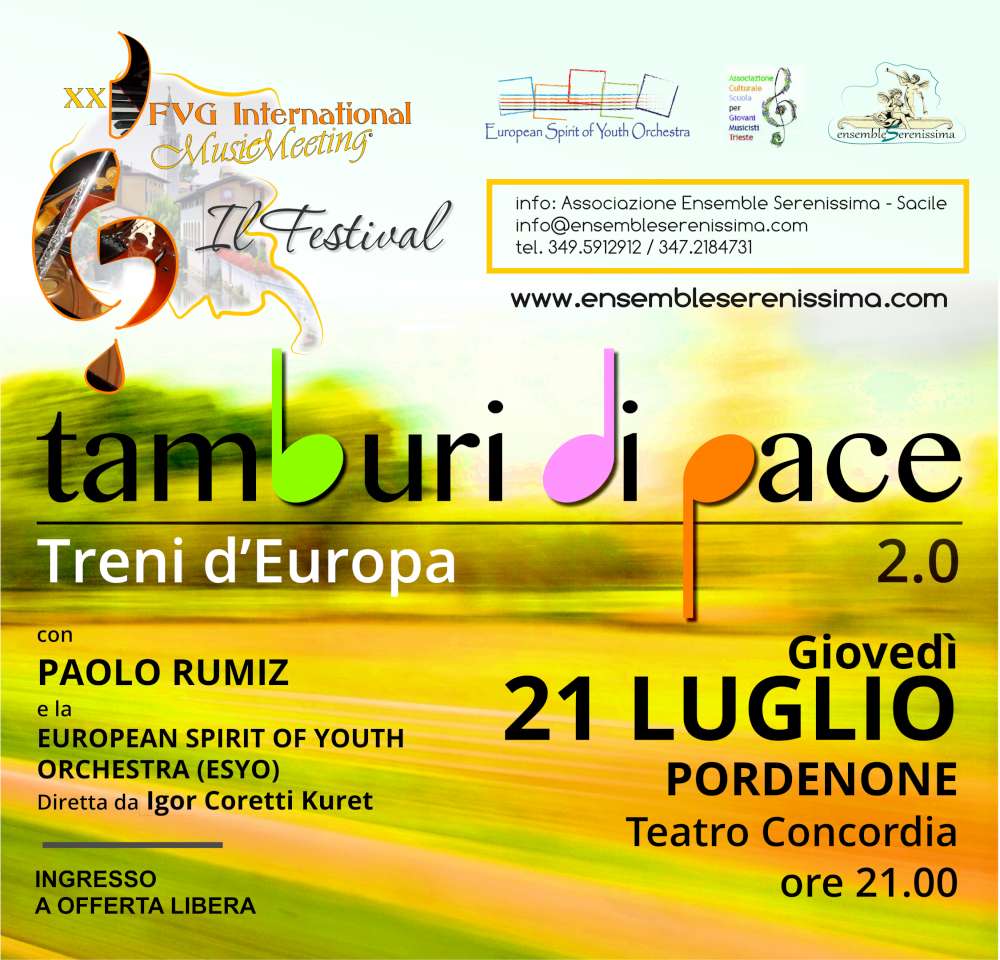 fvg international music meeting, ensemble serenissima, concerti, esyo, rumiz, european spirit of youth orchestra